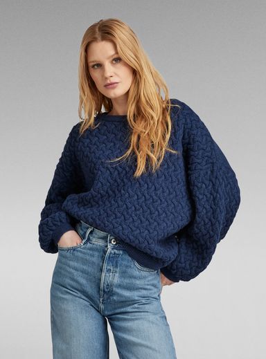 Chunky Loose Boat Knitted Sweater